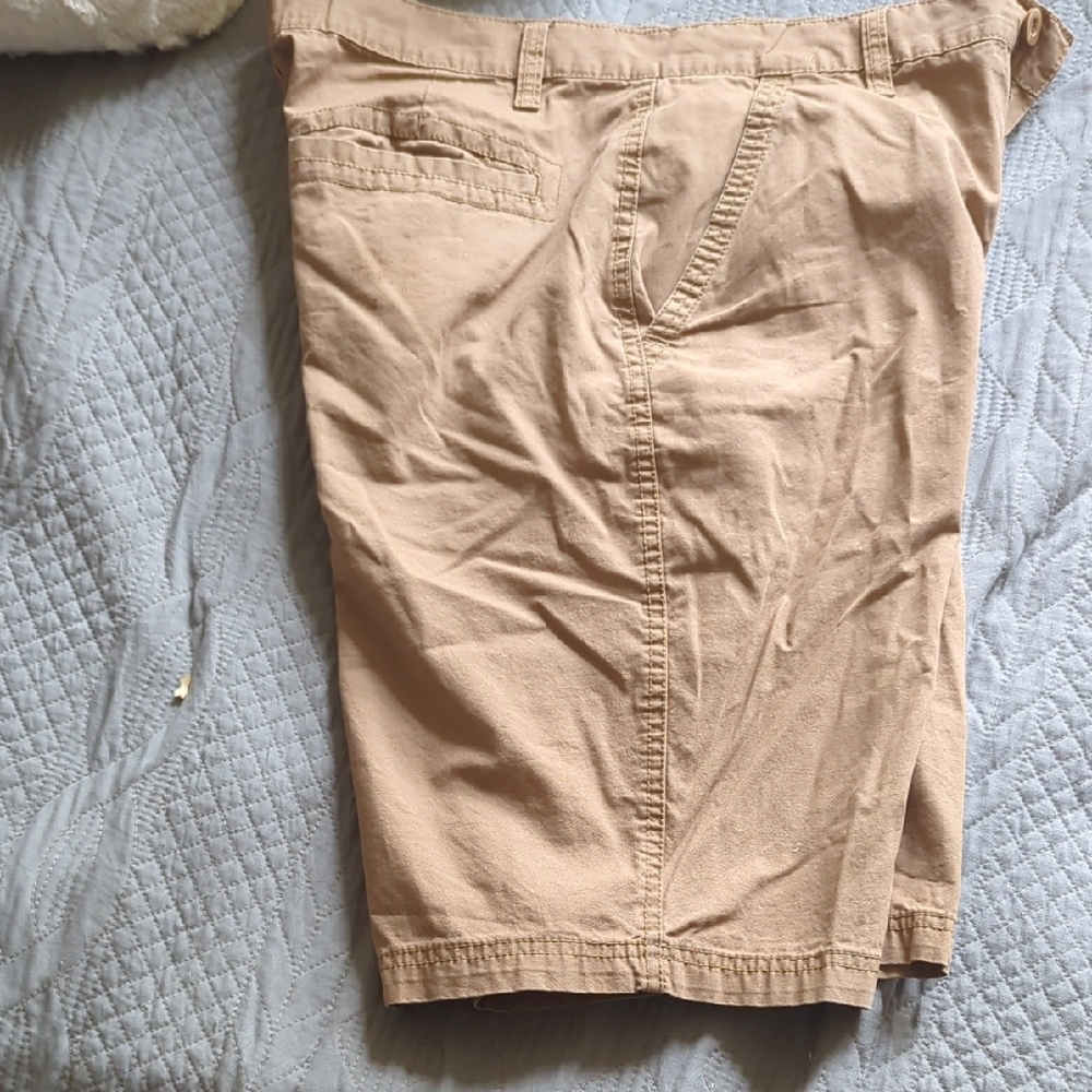 Beverly Hills Polo Club Tan Flat Front Shorts